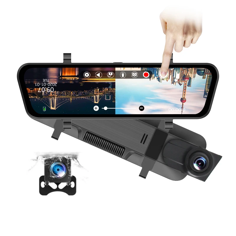 # Hot Sales Dash Cam Front And Rear 2K+1080P 10 Inch Touch Screen 2 Channel Optional Wifi Night Vision Car Black Box Camera 4k