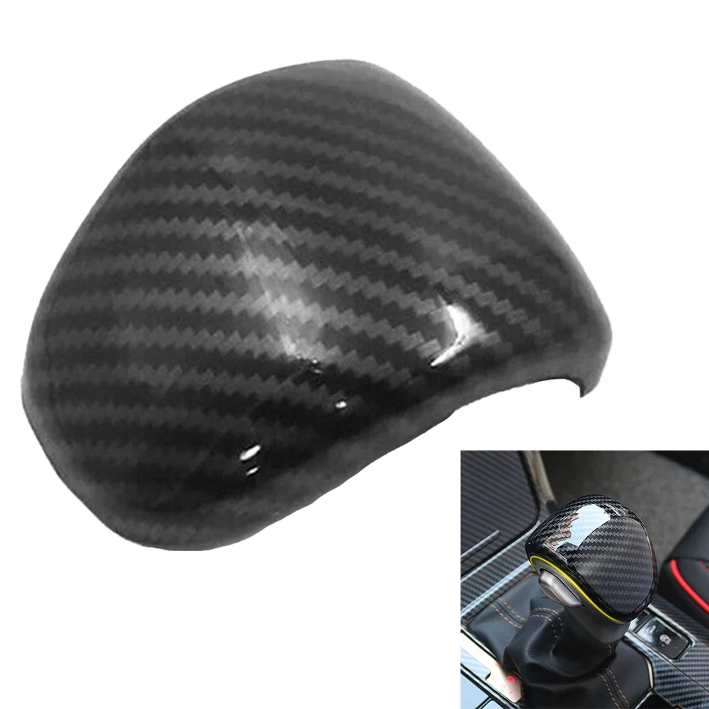 High Class And Fashionable Decor Style ABS Carbon Fiber Carbon Fiber Black Fashionable Shift Knob Cover Fitment Specification