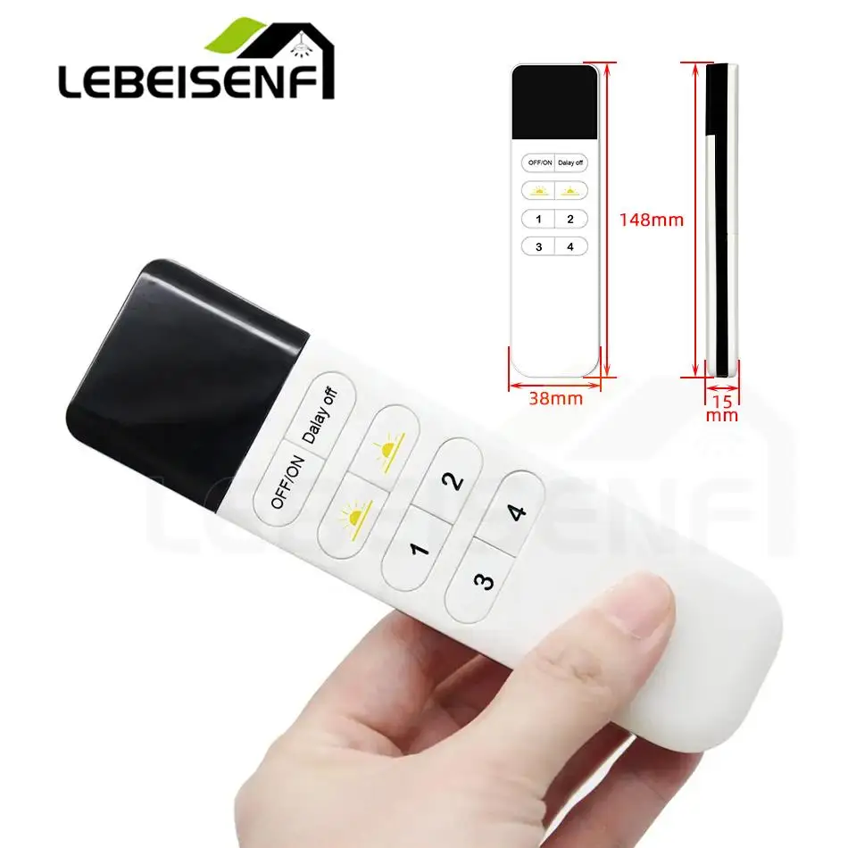 New Bluetooth Beacon 2.4G 4 Zones 8-Key RF Wireless Remote Control for Smart Tuya LED Strip Light WiFi Dimmer Groups Controller