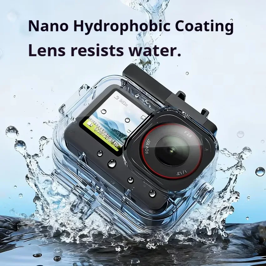 

Compatible with DJI Action 6 Waterproof Case 70m Diving Action Camera HD Transparent Protective Housing Accessory Set