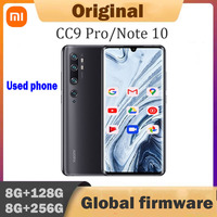 Xiaomi CC9 Pro Note 10 4G sm artphone  Snapdragon 730G 5260mAh Battery 6.47 inch AMOLED Display 30W QC Used phone