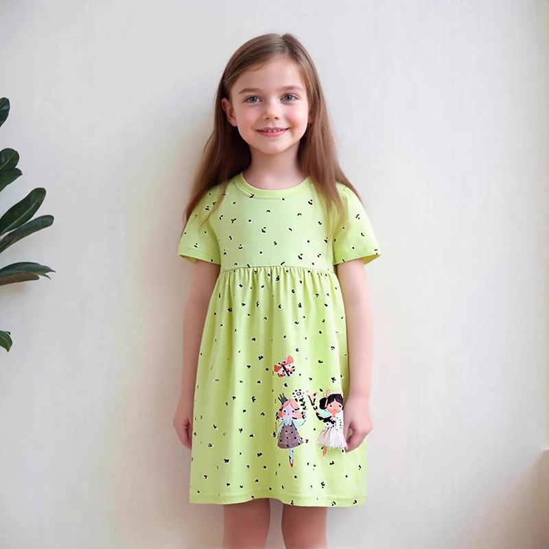 Little Maven Baby Mädchen Kleider bestickte Blumen mit Mädchen Kleidung Sommer Kinder Party Kleider für Mädchen Kostüme