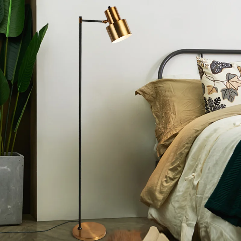 Nordic Home Living Room Sofa Corner Decorative Standing Lamp Bedroom Study Modern Adjustable Floor Lamp