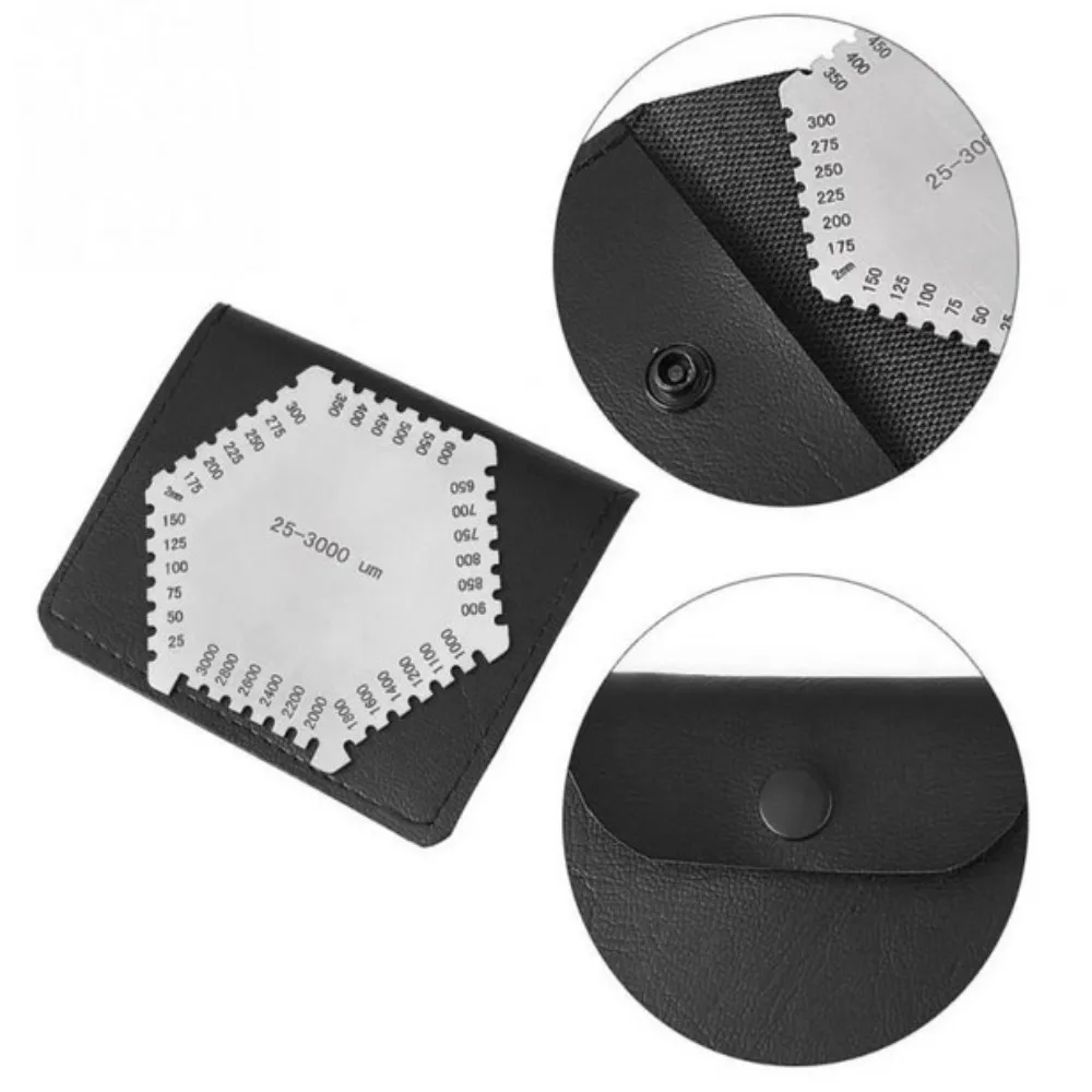 Stainless Steel Paint Coating Hexagon Wet Film Comb Clear Scale Not Easy To Rust Wet Diaphragm Thickness Gauge Anticorrosion