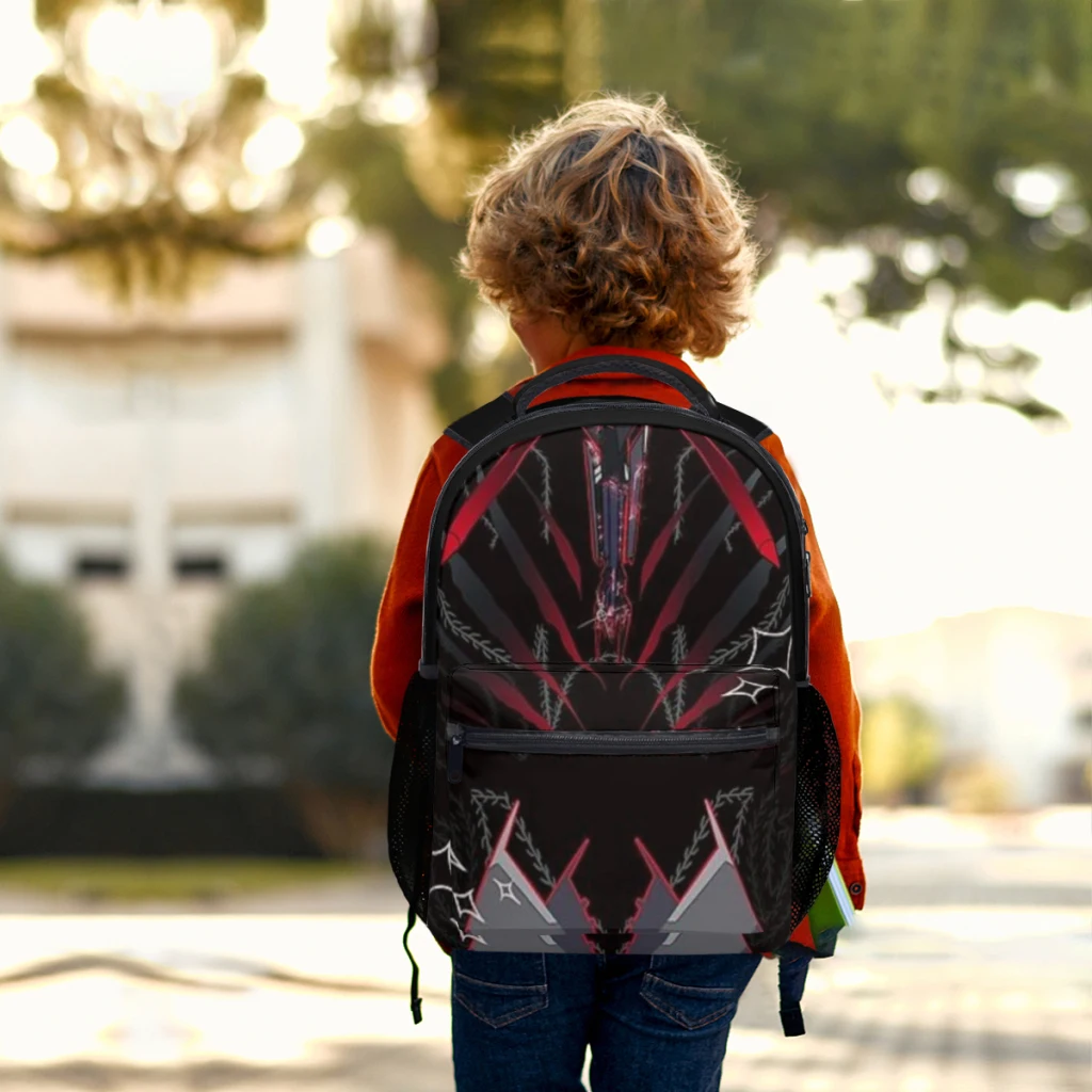 Mochila con insignia inspirada en Starscream Tfp, bolso de gran capacidad para libros, multibolsillos, ajustable, 17 pulgadas, nueva moda