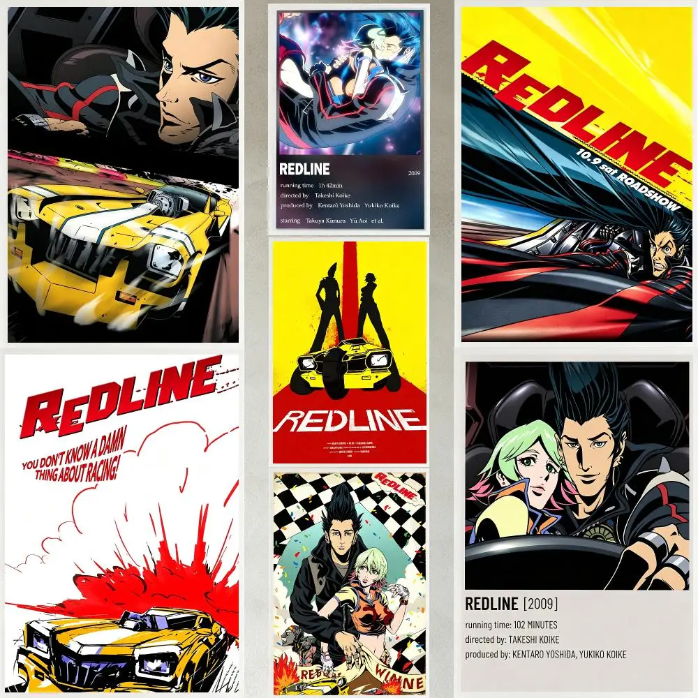 Anime Redline Poster, hochauflösendes, wasserfestes, selbstklebendes Kunstdruck-Wandbild für Schlafzimmer, Wohnzimmer, als Geschenk.