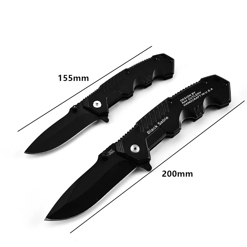 S/L Folding Knife Pocket Knife Tactical Survival Portable Camping Stainless Steel Knife Cut Fruits Open Cans For Outdoor Carry