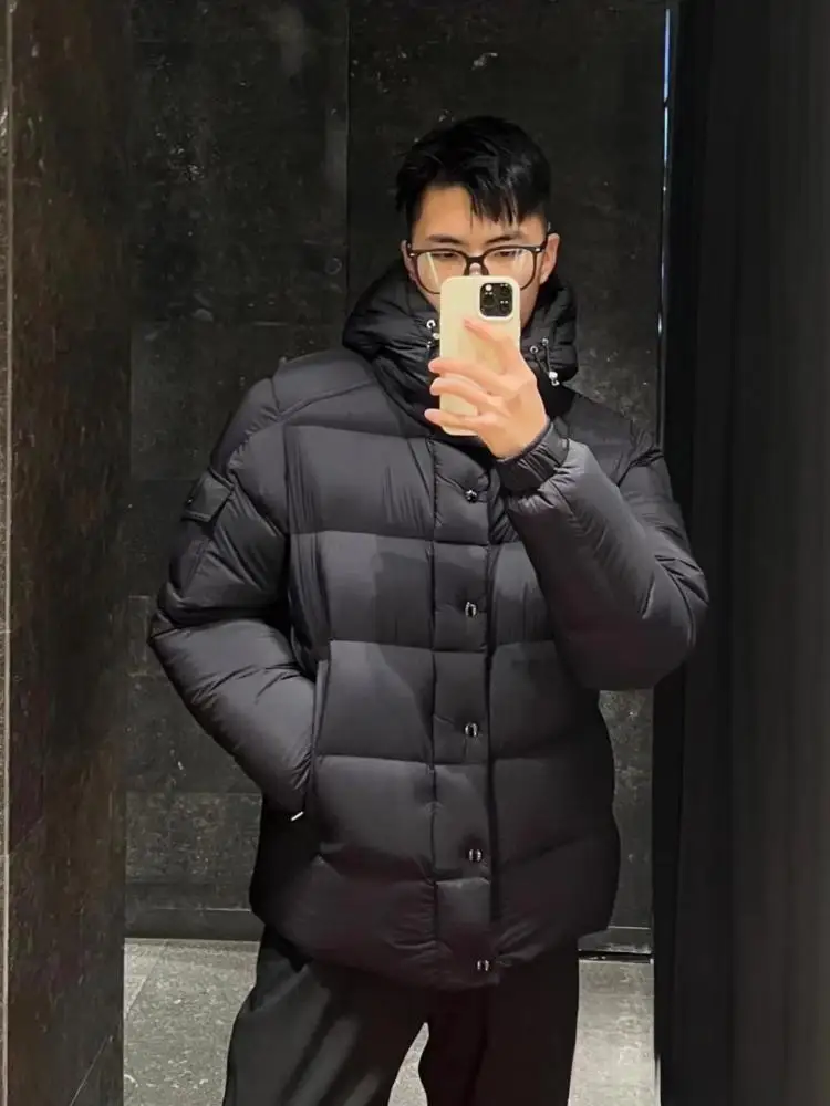 

2025 Новинка 95, матовый короткий мужской и женский розовый пятицветный пуховик на белом утином пуху для любителей