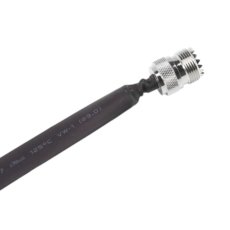 Cable Coaxial RF plano para paso de ventana/puerta PL295 UHF macho a SO239 UHF hembra 50 Ohm Cable de extensión Coaxial RF Pigtail