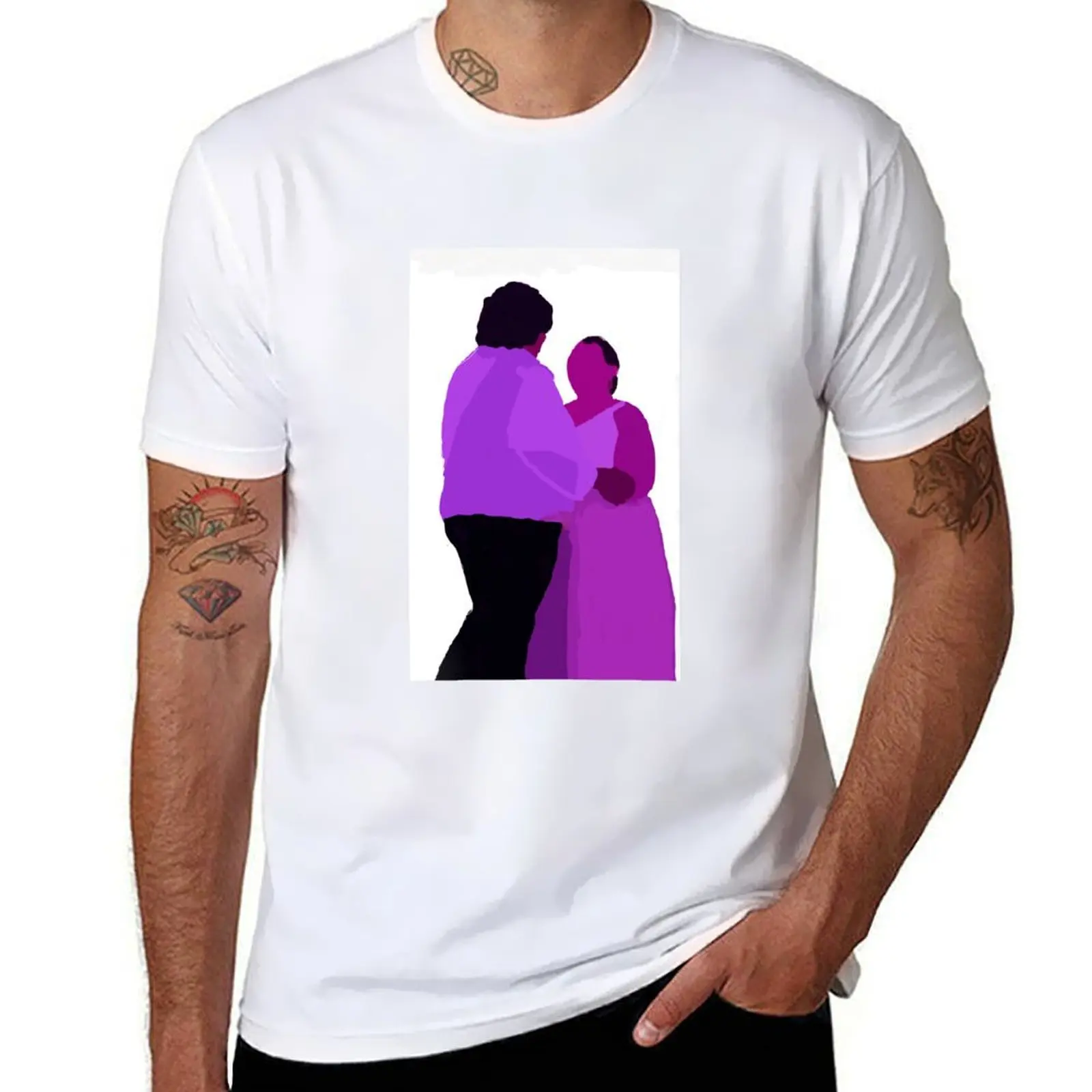 

Bride and Groom First dance in purple lighting T-Shirt t shirts for man graphic tees t shirts with prints T-Shirt