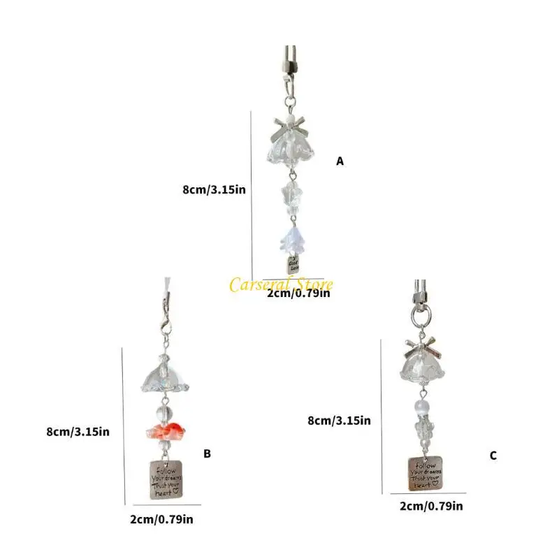 M4YF راتنج راتنج الهاتف حبل الرياح الرياح رنين الزهرة سحر مفاتيح مفاتيح BEDERCIAN