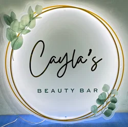 LED Business Logo Acrylic Signs Beauty Nails Hair Studio Salon 3D Backlit Company Signage LED Neon Light Acrylic Outdoor Sign