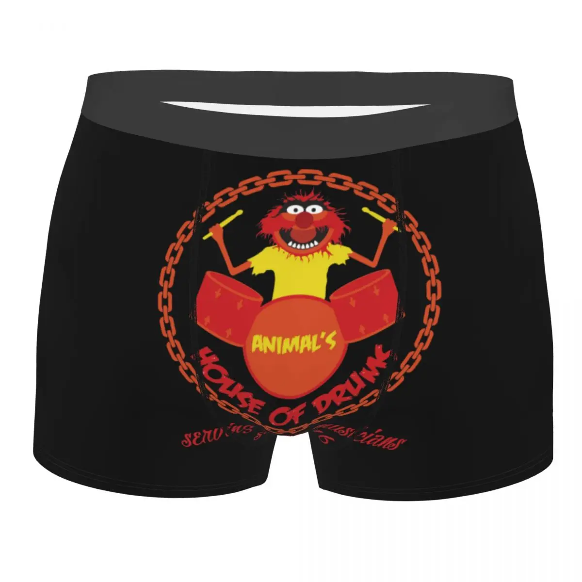 Custom Muppets House Of Drums Boxer Shorts For Homme 3D Print Anime Cartoon Underwear Panties Briefs Breathable Underpants