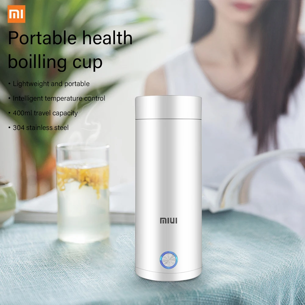400Ml Di Động Điện KettlesThermal Cốc Pha Trà Cà Phê Du Lịch Đun Sôi Nước Giữ Ấm Nước Thông Minh Ấm Siêu Tốc Đồ Gia Dụng Nhà Bếp