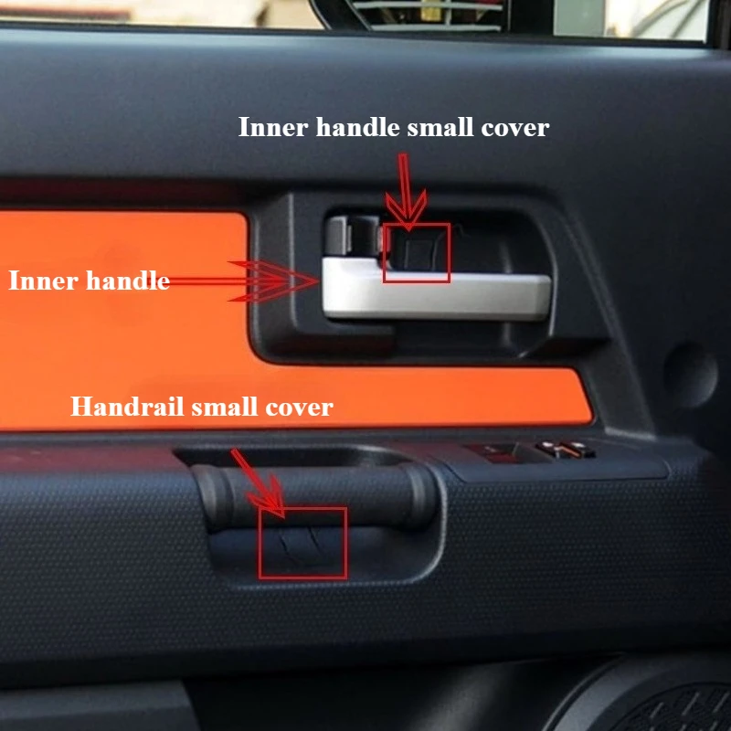 

For Toyota FJ 07-20 Models FJ Cruiser Door Interior Handle Plug Screw Cover Interior Handle Decorative Cover Armrest Small Cover