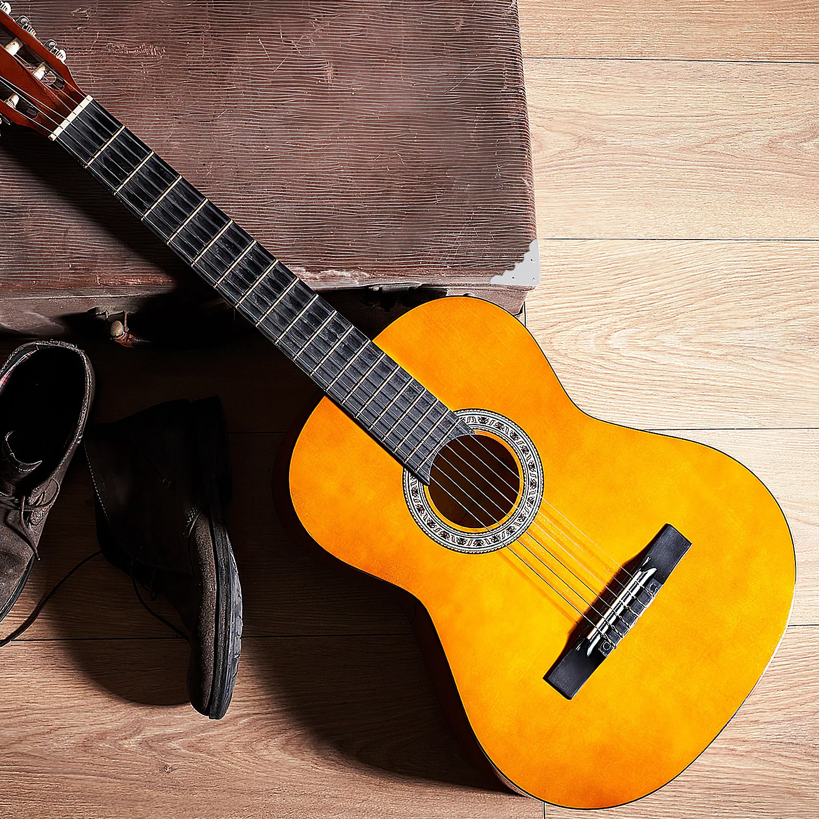 

Metal Box Corner Protector 4 PCS Set Replacement Guitar Case Cover Decorative Protective Caps for Carrying Cases