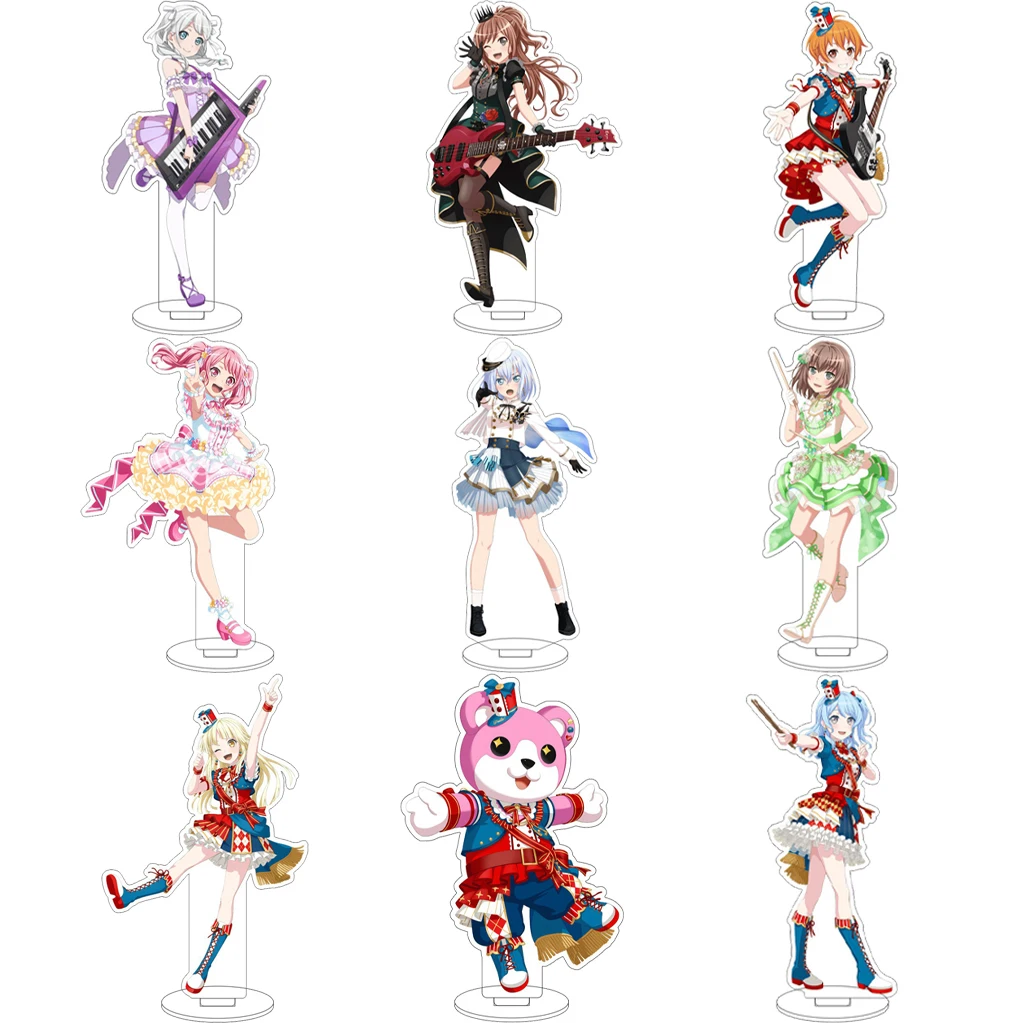 

16CM Anime BanG Dream Wakamiya Eve Kurata Mashiro Imai Lisa Futaba Tsukushi Cos Acrylic Figure Stand Ornaments Chrismas Gifts