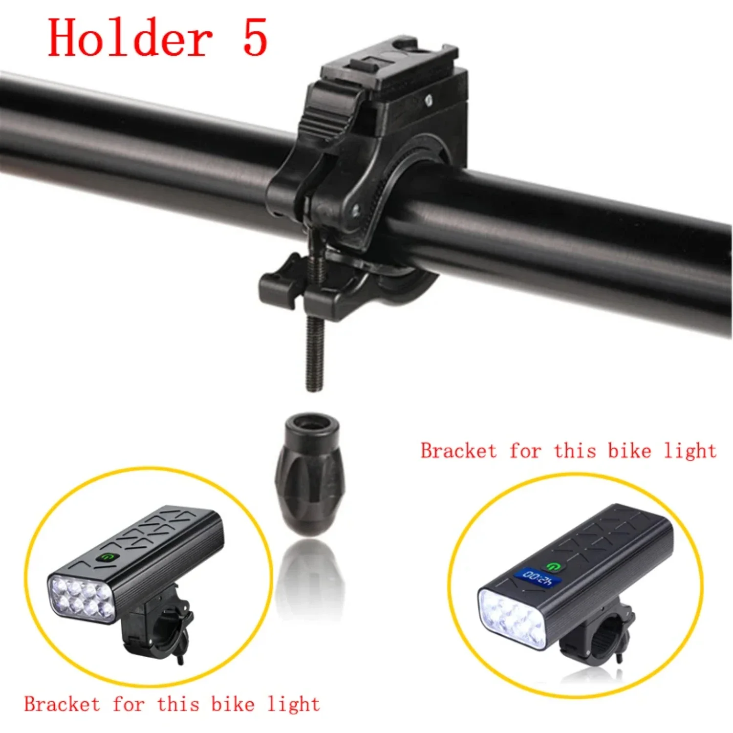 

1PC Bike Light Bracket Mount Bike Lamp Support Bicycle Light Holder Bike Accessories Rotation Cycling Bike Flashlight Rack