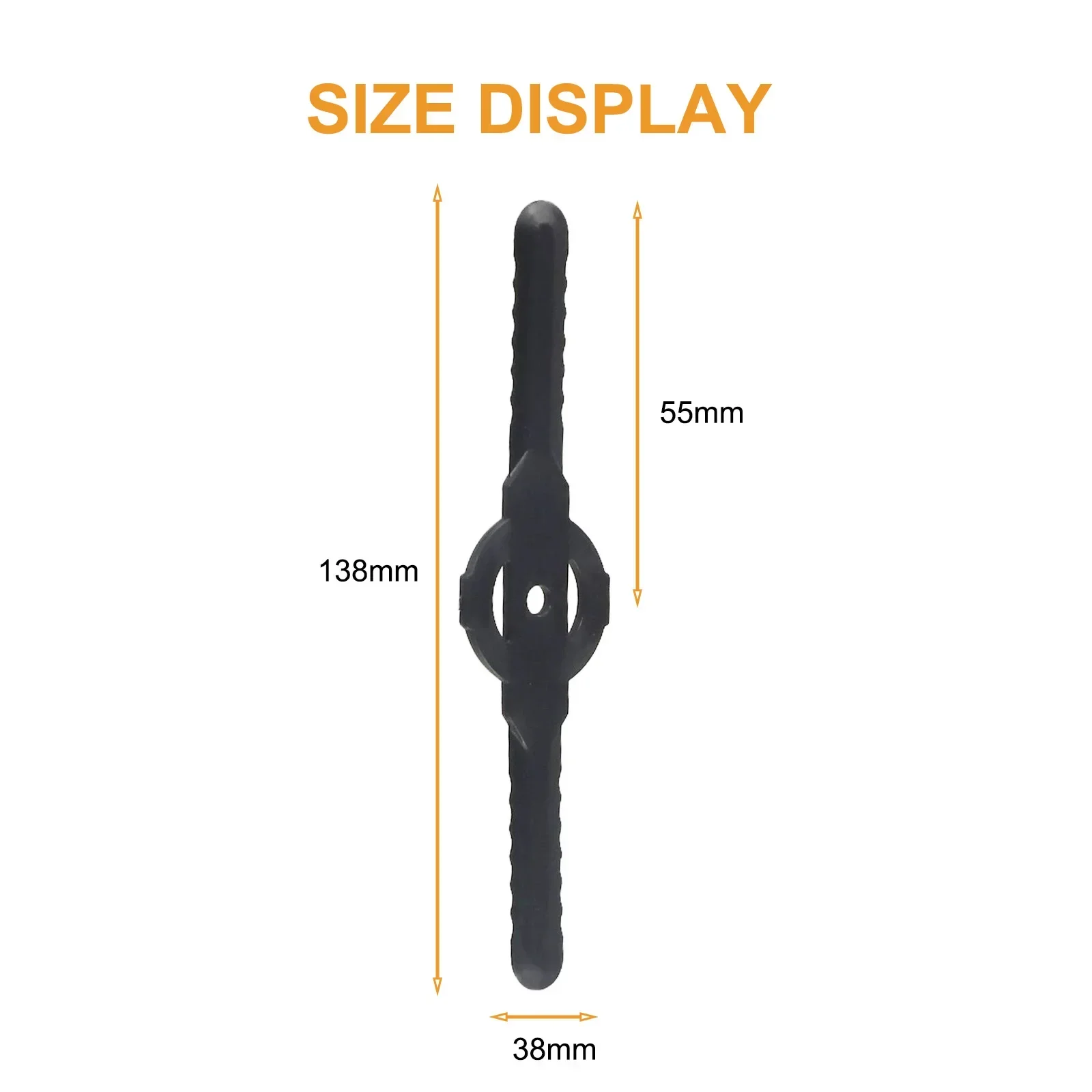 5Pcs 138mm گراس ٹرمر بلیڈ ہیڈز کی تبدیلی بلیک پلاسٹک لان موور برش کٹر بلیڈ گارڈن ٹول پارٹس