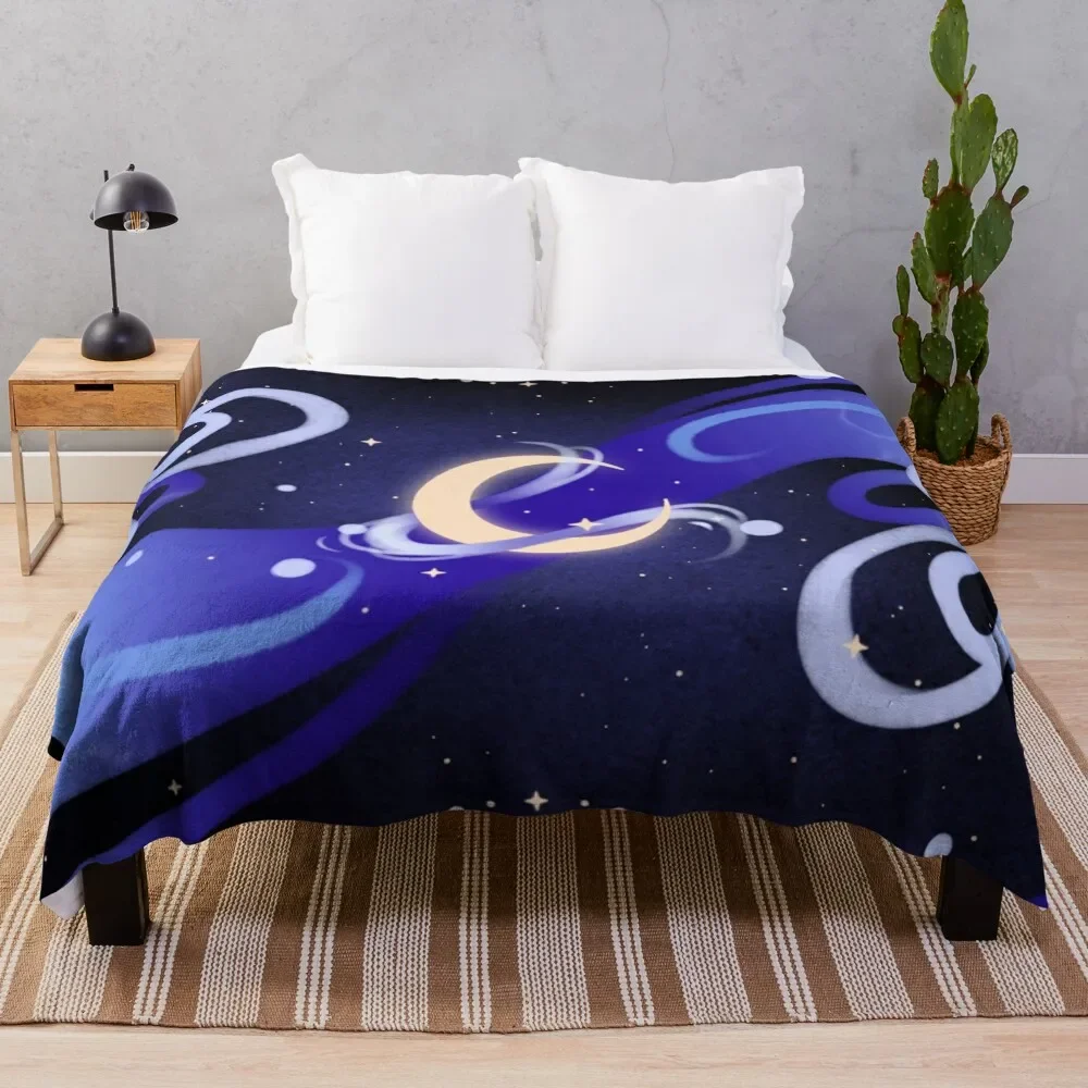 

Cosmic Moon Throw Blanket Fade Resistant Durable Throw Blanket