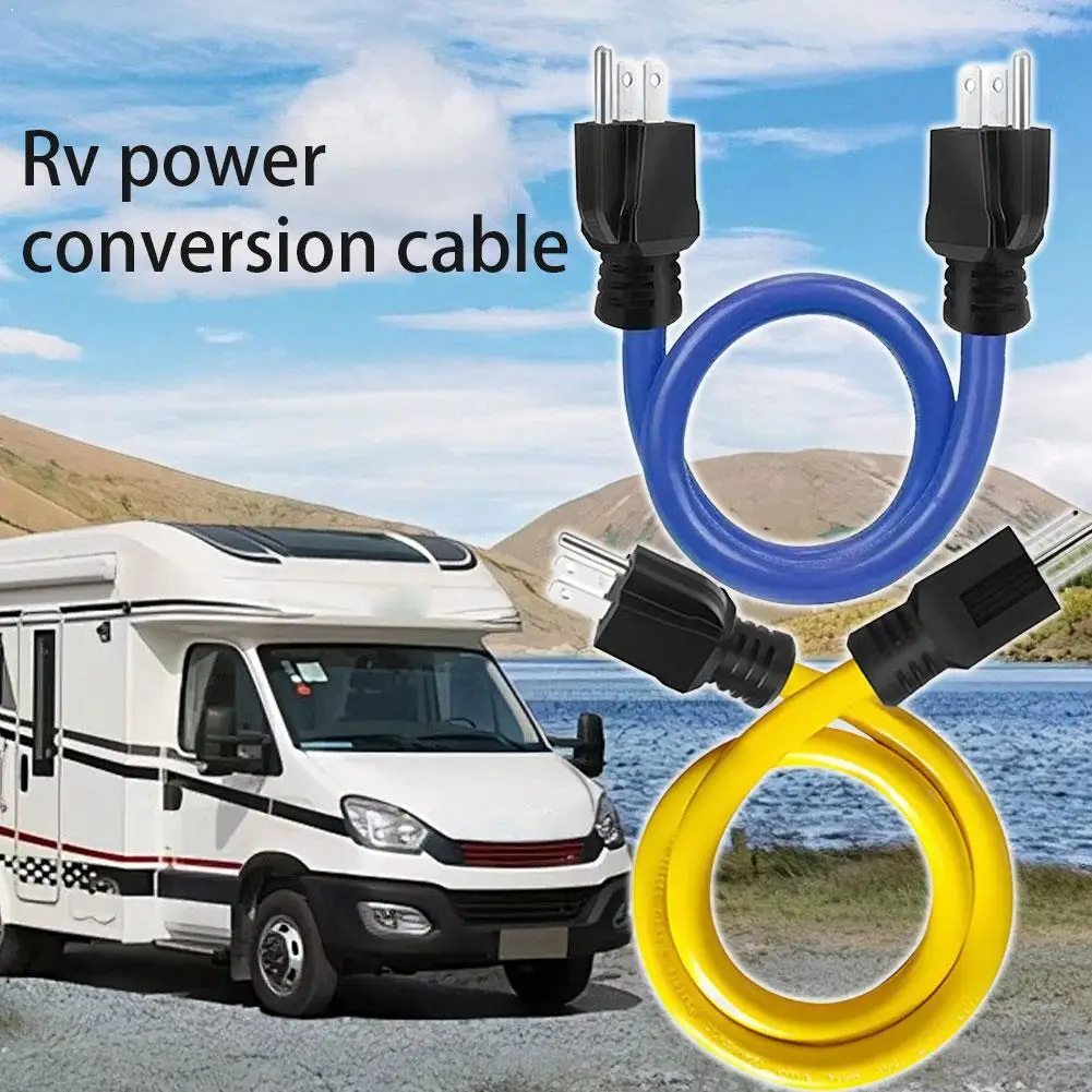

Marine Power Adapter Cord US Standard 3-Prong Male To Male Generator Extension Cable 12AWG/125V/15A/1875W Heavy Duty Converter