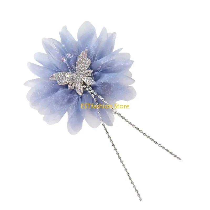 

Y5GC Художественный цветок из бисера, аппликация, брошь, воротник, аппликация, заколка для волос, ремесло