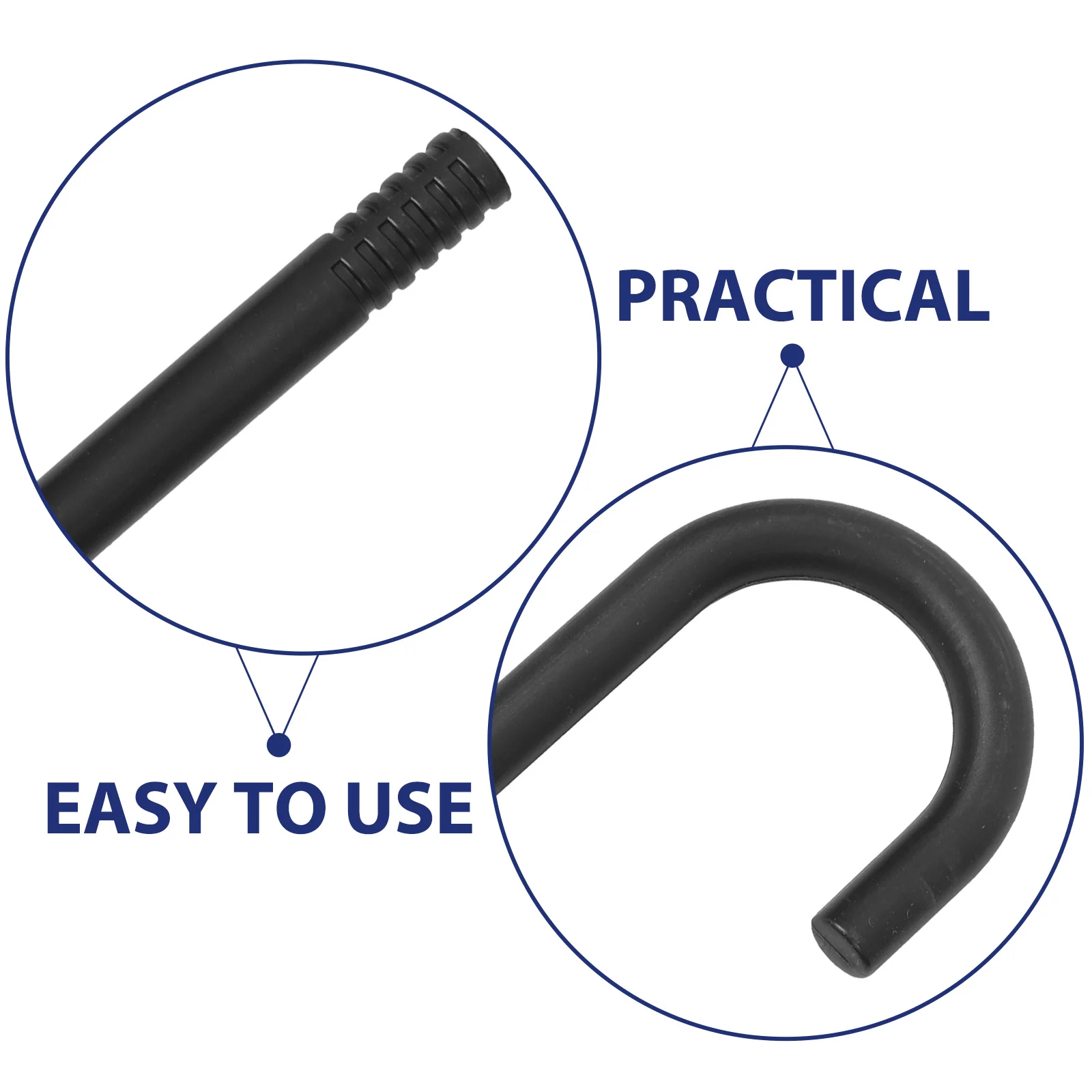 

Funny Halloween Cane Prop Magician Costume Stick Cosplay Accessories Decorative Walking Stick for Party Jazz Performance Black