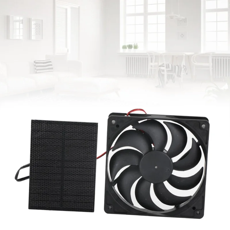 3 واط مجموعة مروحة الألواح الشمسية لوحة طاقة شمسية مجموعة مروحة تهوية العادم للحمام بيت الحيوانات الأليفة