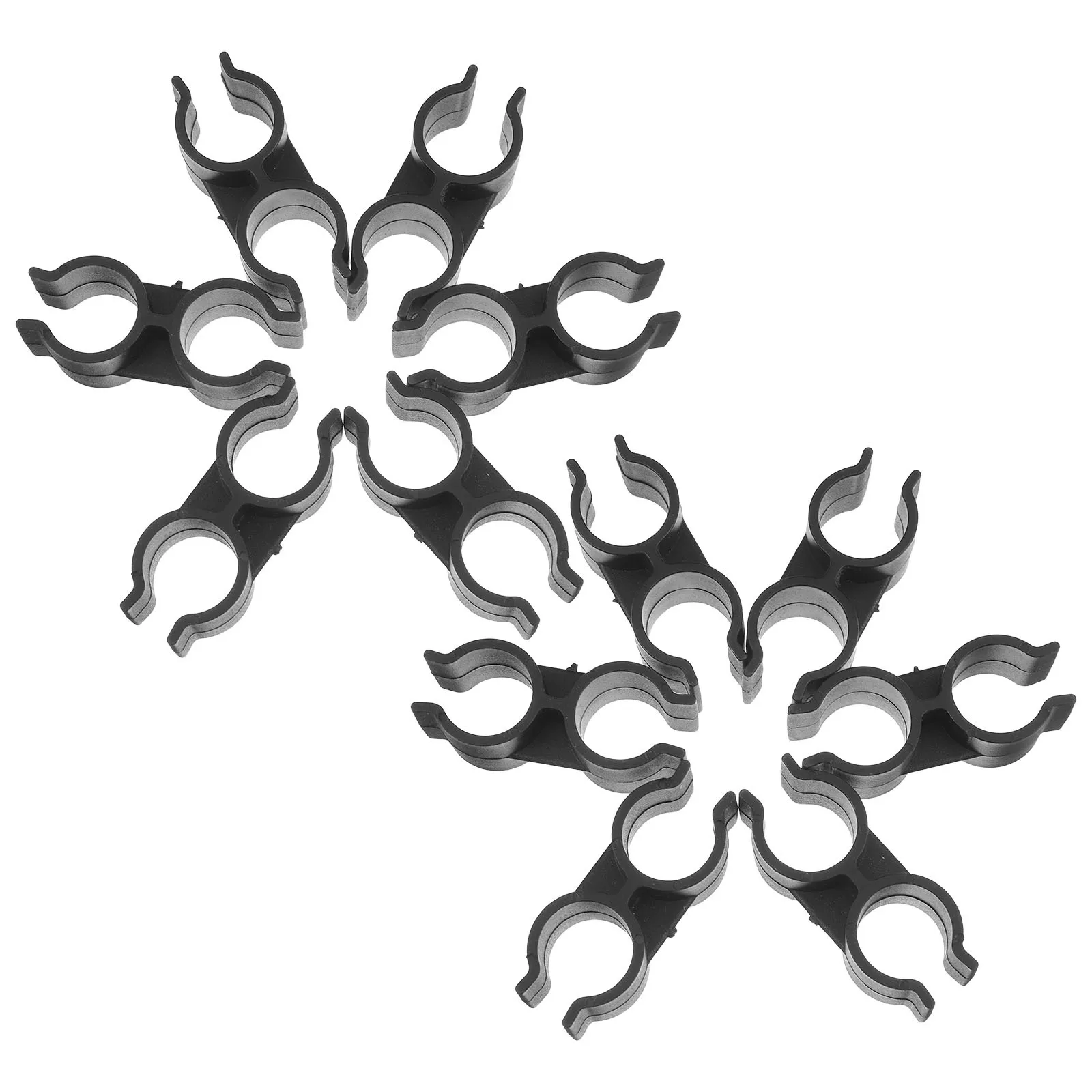 12 قطعة مشابك أنابيب مزدوجة 25 مللي متر موصلات عمود الرف لمستودع سوبر ماركت رف الربط وصلة أنبوبية متينة #6