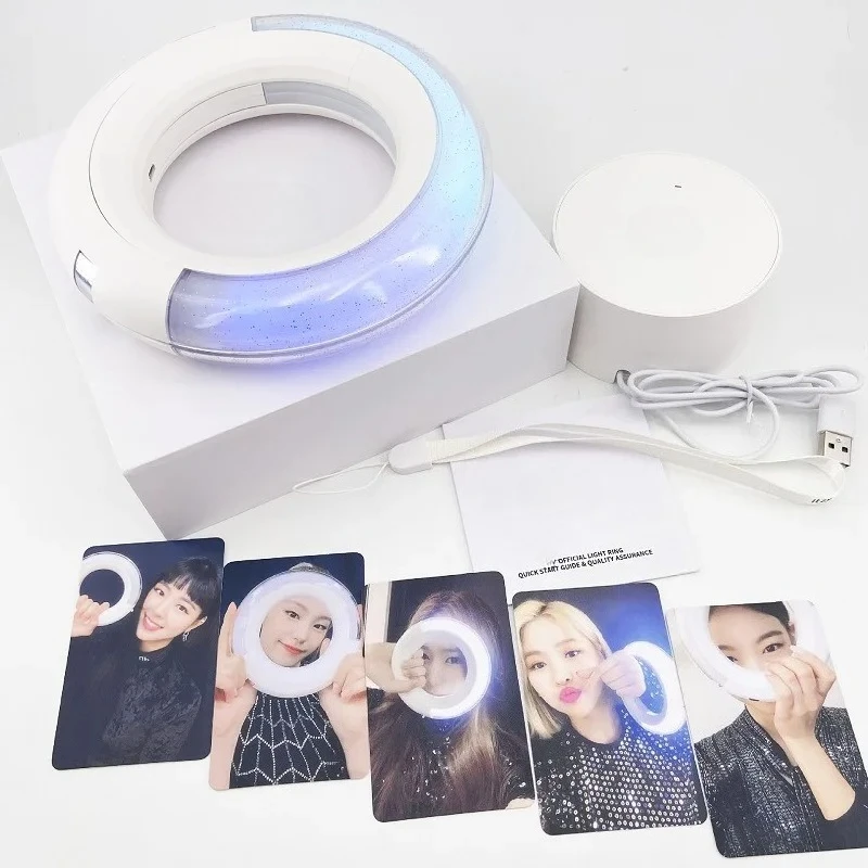 Fashion Kpop Lightstick Round Hand Lamp Concert Lamp Hiphop Party Flash Fluorescent Light Stick Fans Collection Toys Gifts