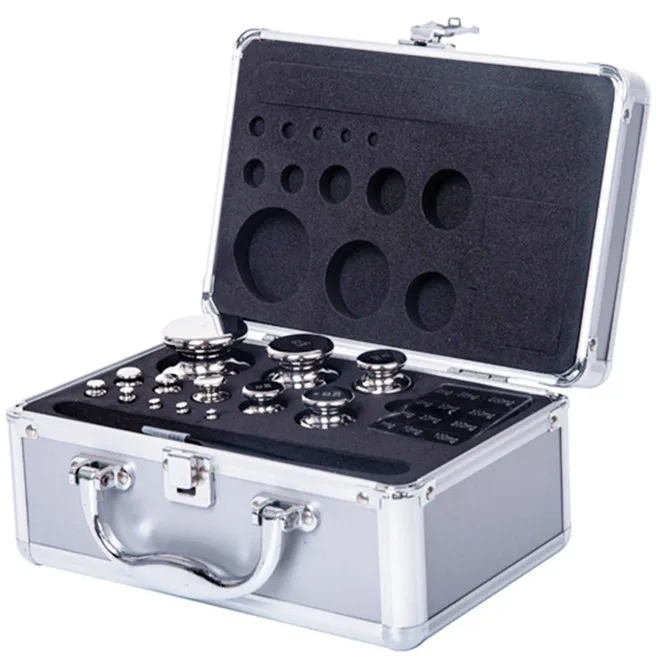 M1 Class E1 E2 F1 F2 1mg-1kg Calibration Test Weights 100g 200g 500g 2kg 5kg Set Standard Weights Steel Stainless Steel Iron