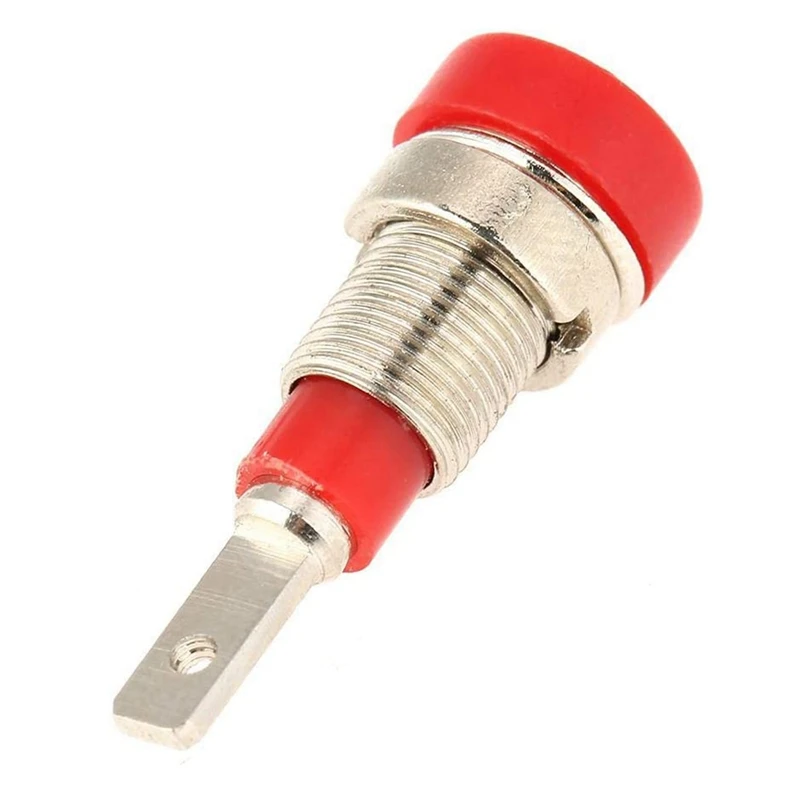 5-Piece Banana Jack Mixed Color Banana Jack 2.0Mm Jack For Panel Mounting Test Probe Insulated Terminal Block