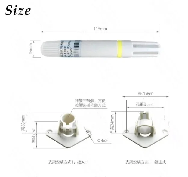 k05 k3 RS485 Temperature Humidity Transmitter Sensor Module 0-5V/0-10V Output with DIP Switch Adjustment