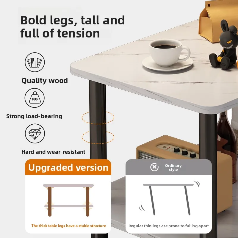 ソファサイドテーブル シンプル リビングルーム オフィス テーブル 収納ラック ライトラグジュアリー ビジネス交渉に便利 小型テーブル