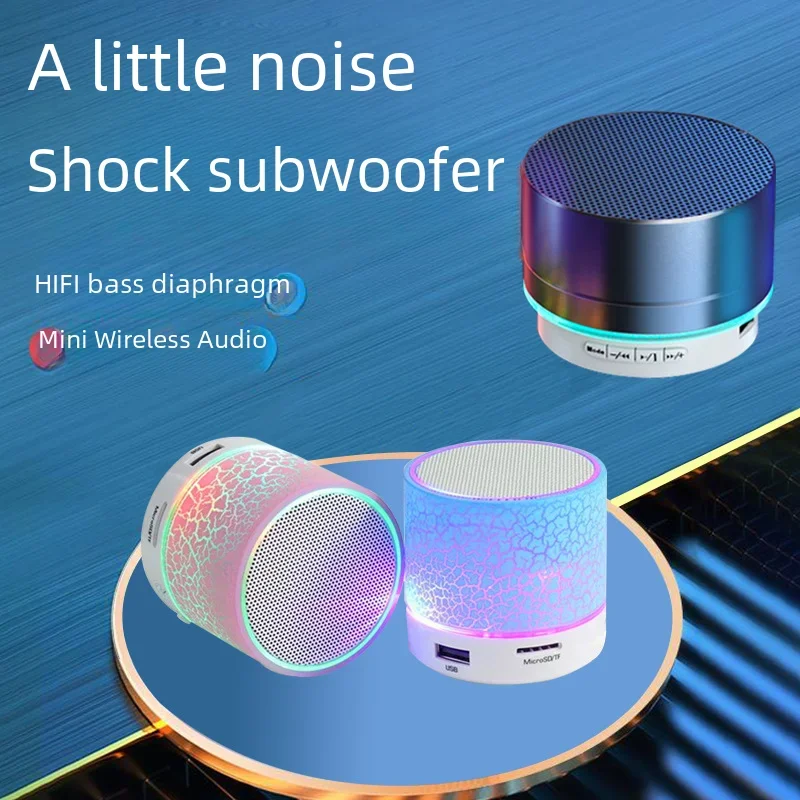 A10 Metal Mini Cannon Mini Bluetooth Audio Card Insert Outdoor Light Portable Subwoofer Wireless Speaker Gift Non-watertight