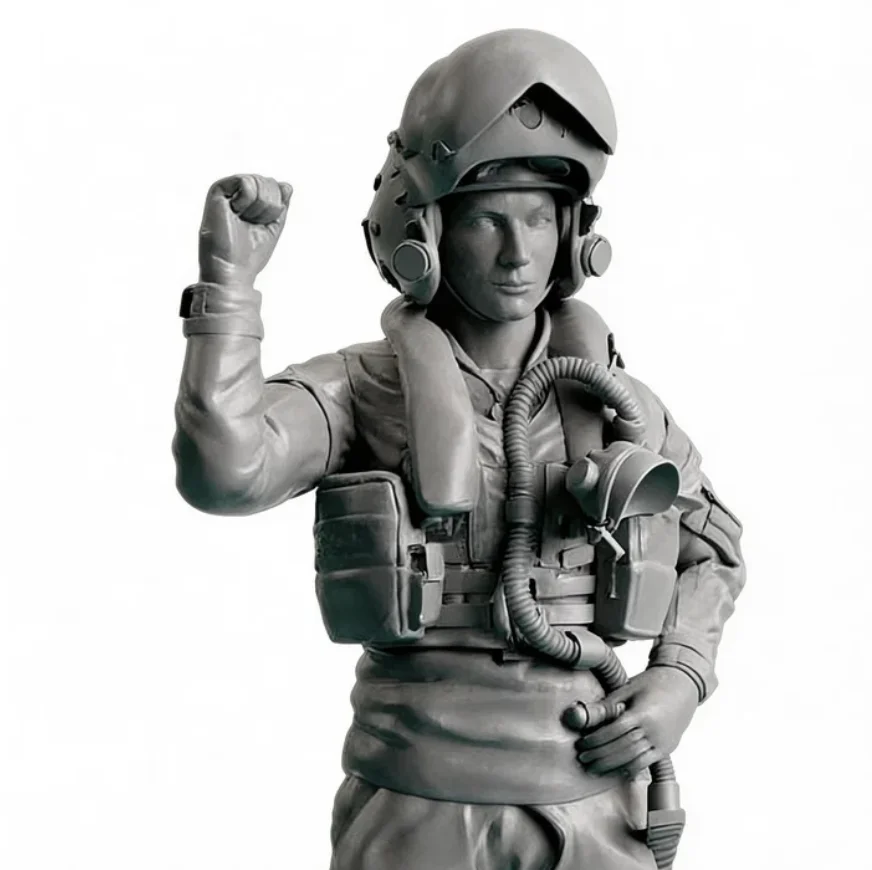 

Модель из смолы 1/32, солдат из смолы, бесцветный пилот A-2270