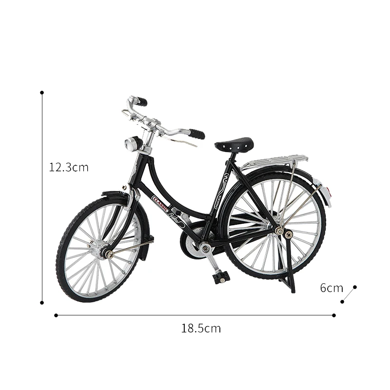 1:10 미니 레트로 합금 자전거 메탈 핑거 바이크, 올드 스타일 자전거 시뮬레이션 컬렉션, 어린이용 선물 장난감, 신제품