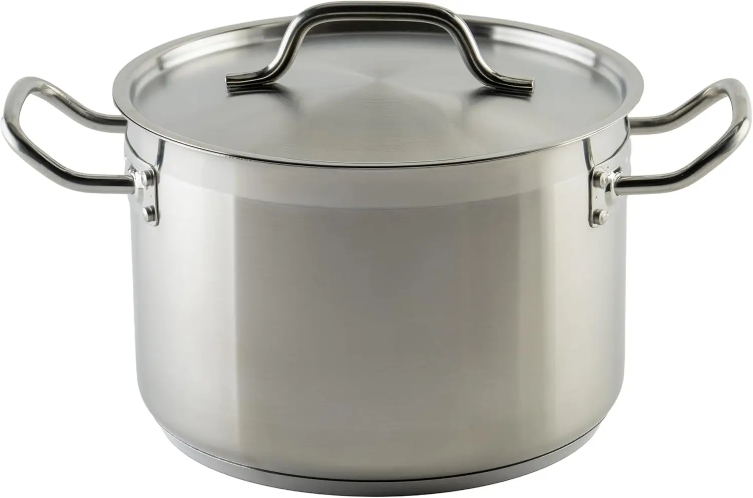 

Premium 8-Quart Stainless Steel Stock Pot with Lid, Ideal for Soups and Sauces
