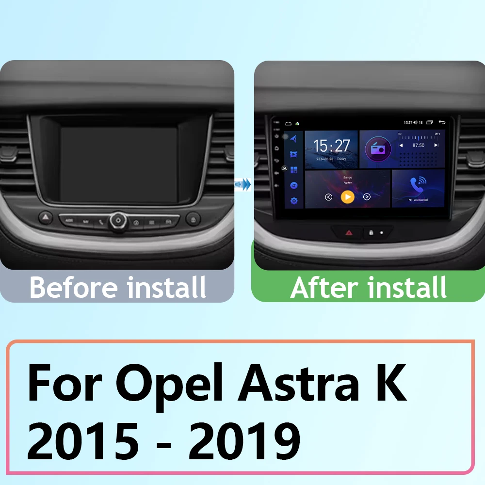 Car Android For Opel Astra K 2015 - 2019 Auto Radio Stereo Head Unit Multimedia Player GPS Navigation NO 2din DVD 5G Wifi 7862