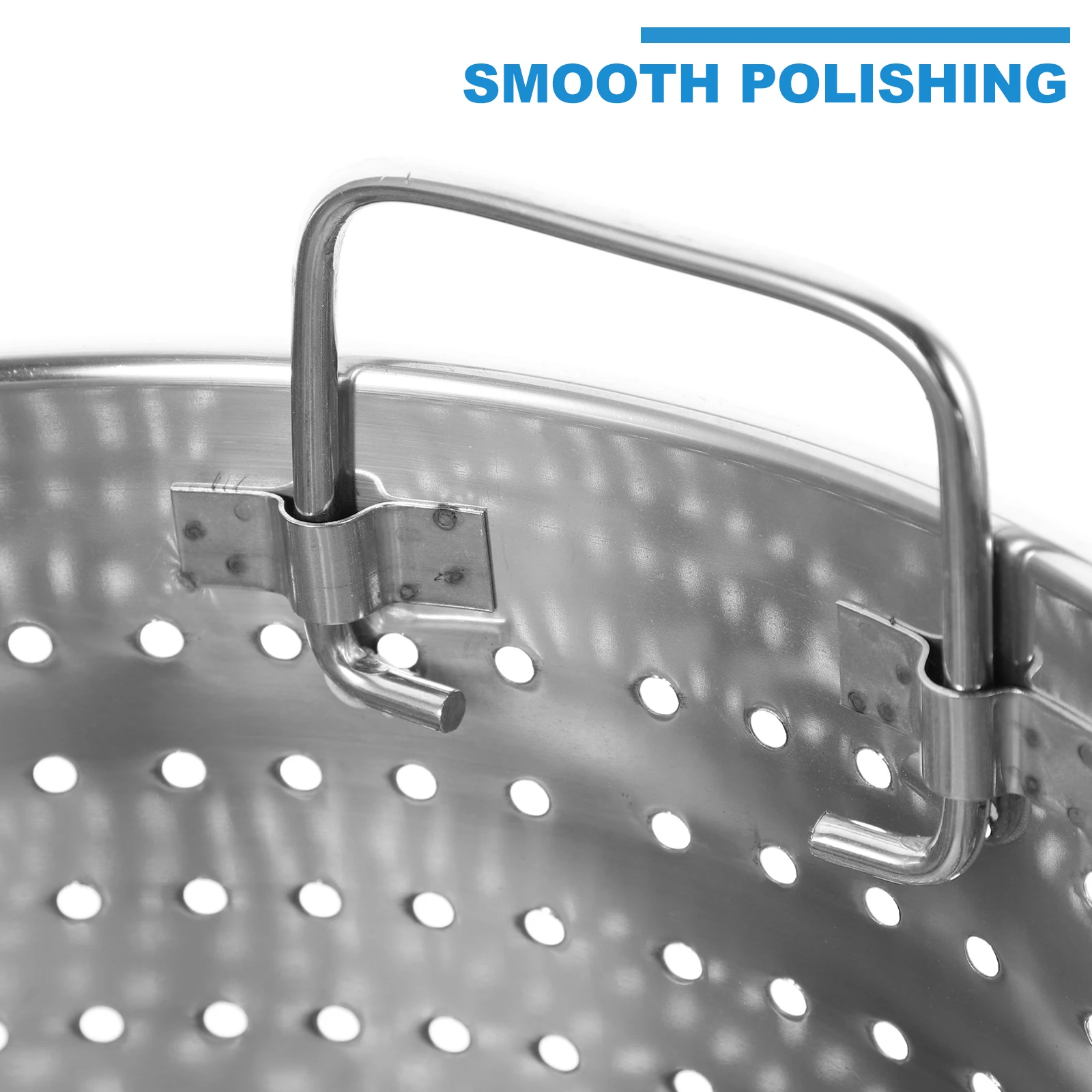 

1pc Stainless Steel Leaky Pot Large Capacity Heavy Duty Cooking Basket For Seafood Boil Crawfish Stew Turkey Fryer Kitchen