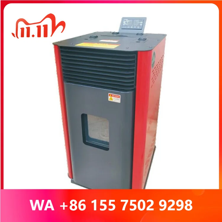 Air Heating Wood Pellet Rocket Stoe Wood Patio Heater Pellet Stoe New Den Wood Pellet Stoe with Adjus White