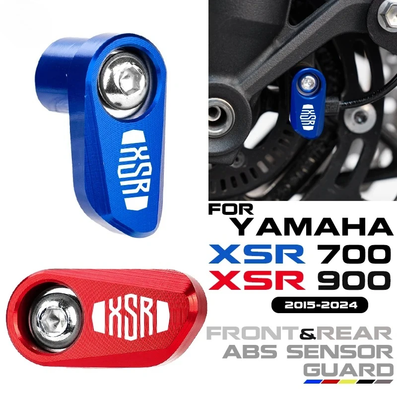 For Yamaha XSR700 XSR900 XSR 700 900 2015-2024 2023 Motorcycle Accessories Aluminum Front Rear Wheel ABS Sensor Protection Guard