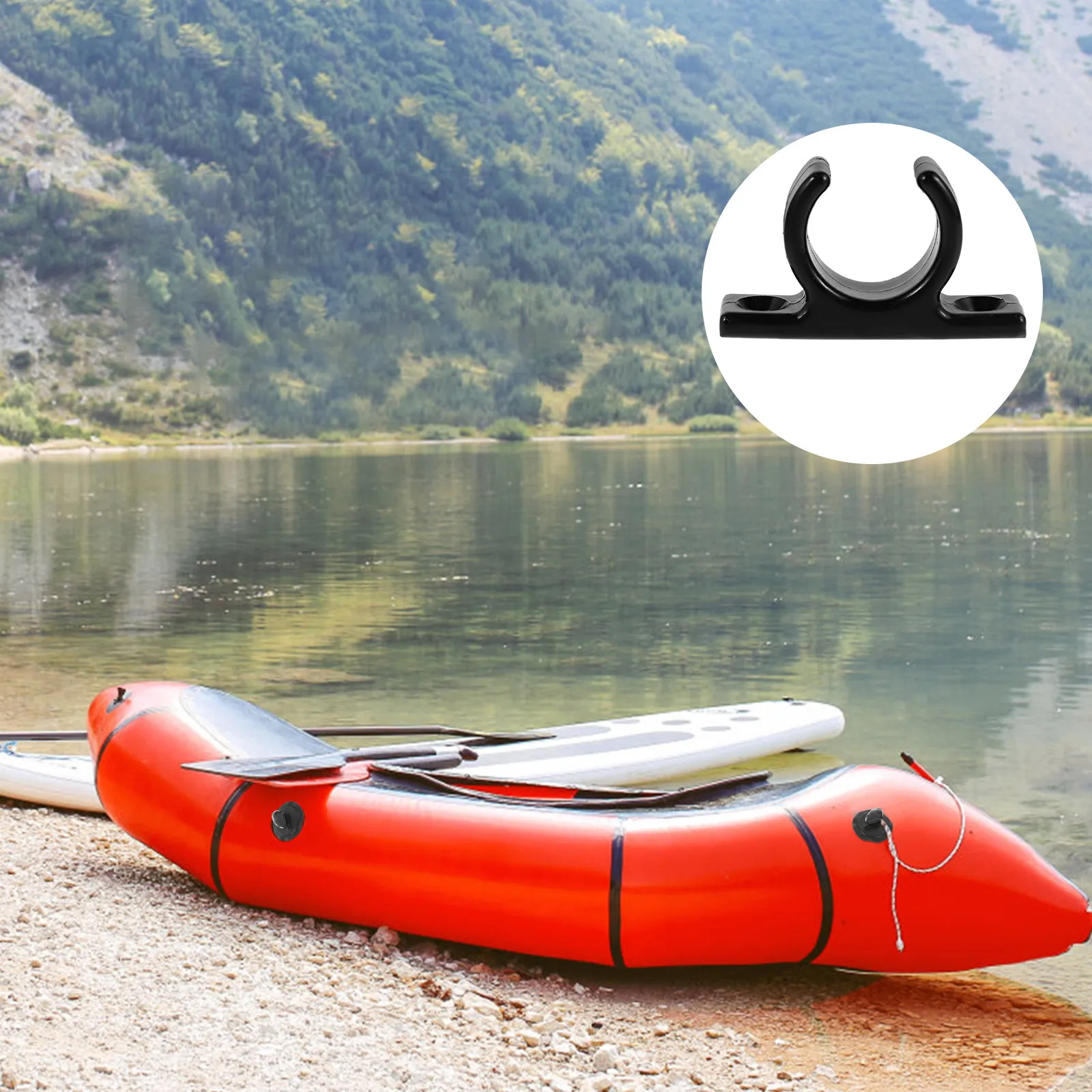 2Pcs Boat Paddle Holder Clips Set Heavy-Duty Nylon Oar Holder for Kayaks Canoes Secure Easy-Install Paddle Mount Marine Hardware