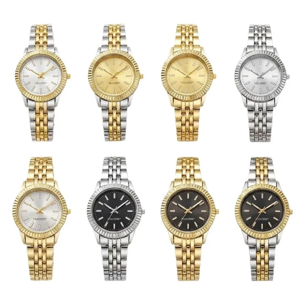 Daily Stainless Steel Quartz Watches Folding buckle Quartz Women Wristwatch Simple Business Wrist Decoration Gift