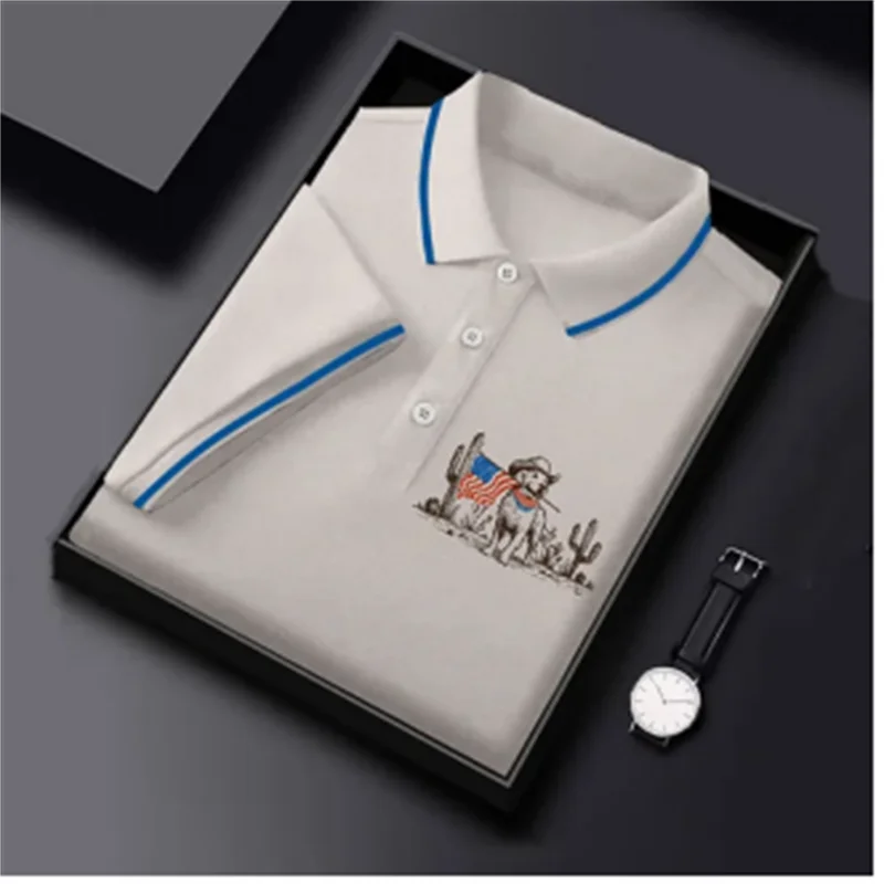 

Men's Retro Japanese Art Octopus Red Wine Printed Casual Polo Shirt Men's Cat Coffee Cup Polo Shirt Fashion Polo Shirt