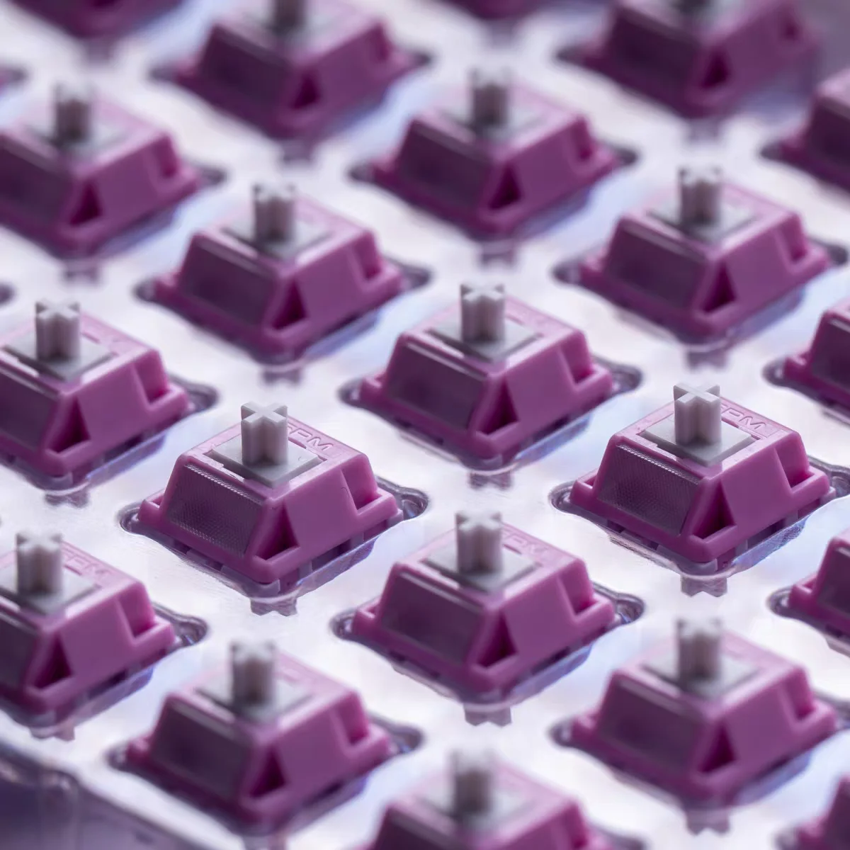 HMX Hibiscus V2 Flowers Switches 5 Pins 42g T3 Axis PA66 HIFI Linear Thocky Smooth Custom Mechanical Keyboard Switch 22mm Spring