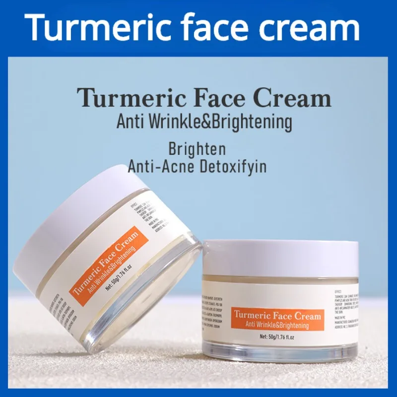 

Turmeric Cream Anti-Wrinkle Firming Brightening Skin Hydrating Moisturizing Soothing Care Easy To Absorb Moisturizing Cream New