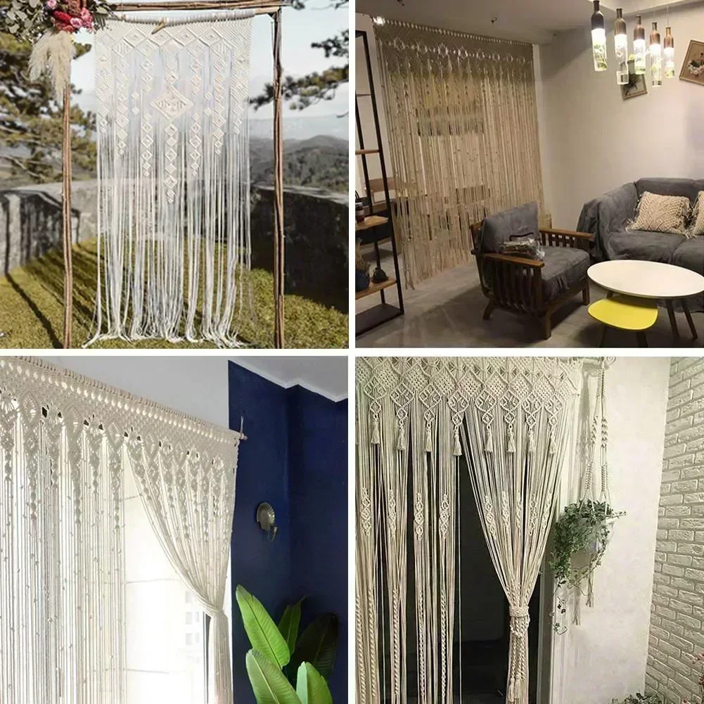 Manual Woven Door Curtain Tapestry For Window And Door Decoration Elegant Bohemian Style For Weddings And Events