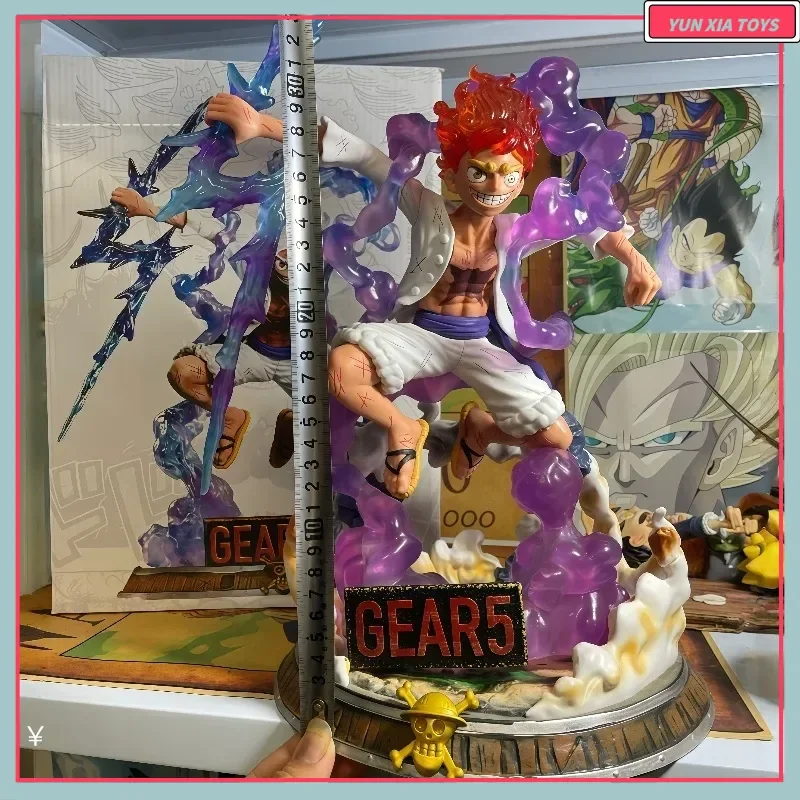

Anime One Piece Monkey D Luffy Sun God Gear Fifth Nika Form Battle Ver. Gk Pvc Action Figure Statue Collectible Model Toys Doll