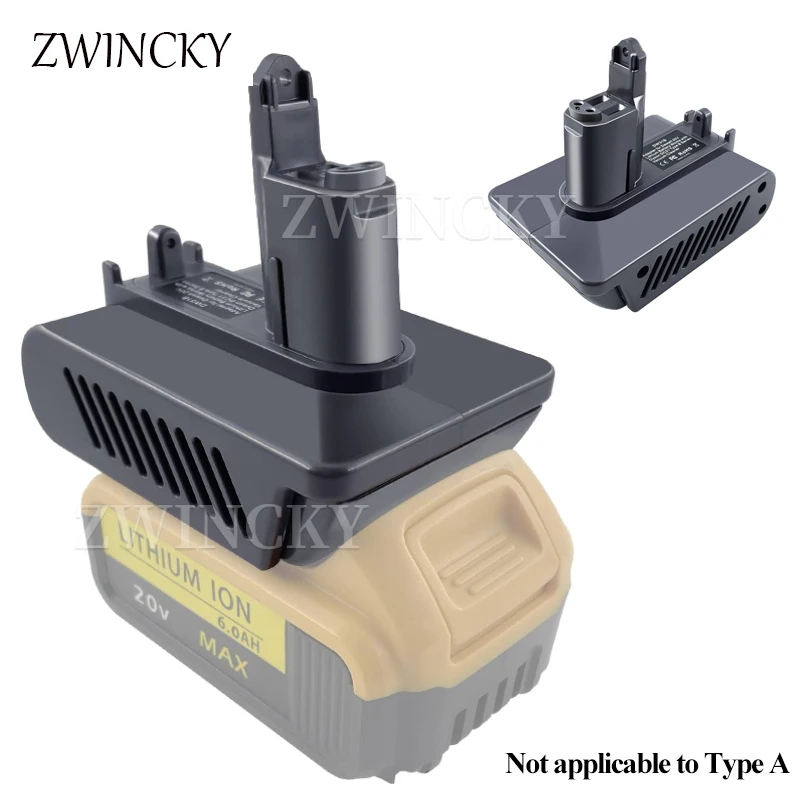 Adapter do baterii litowej DeWalt 20V konwertowany na Dyson typ B DC31 DC34 DC35 DC44 DC45 DC56 DC57 odkurzacz ręczny